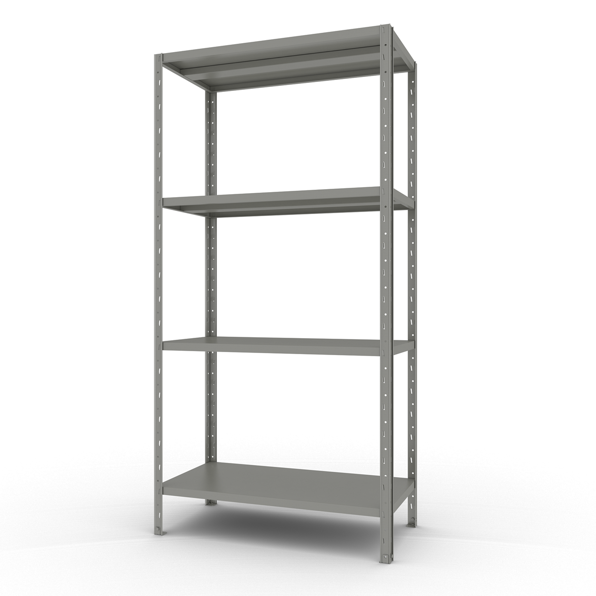 Стелаж поличковий металевий FORSTOR Start 2000х1000х500 мм 4 полиці фарбований